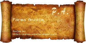 Parma Anzelm névjegykártya
